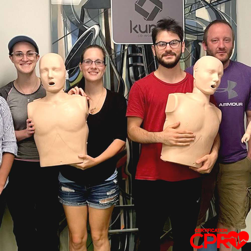 CPR certification training with mannequins in Boston. Learn life-saving skills from certified instr.